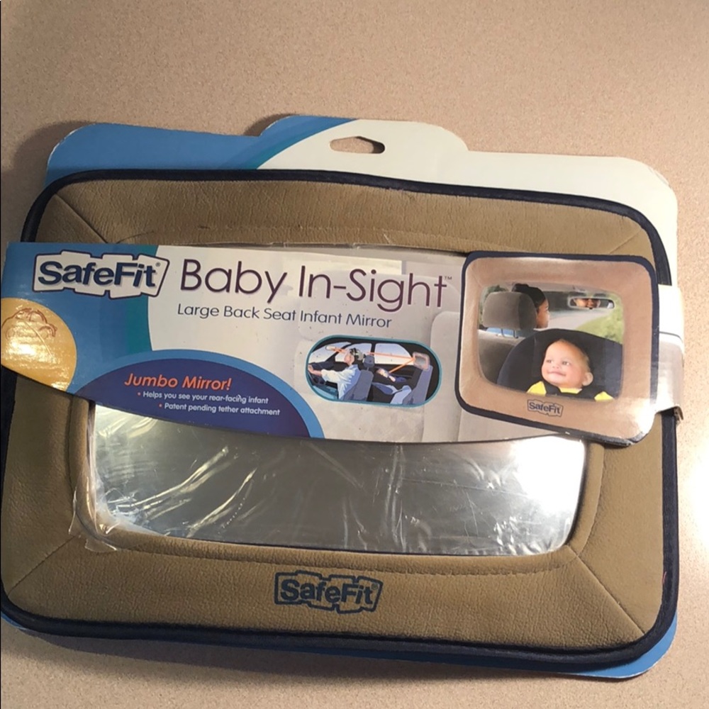 Baby in-site large back seat infant mirror convex